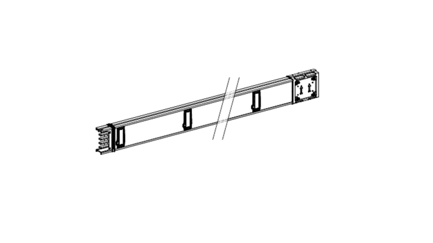 Accessori per canaline e barre di distribuzione Schneider Electric KSA160ED45010 in alluminio 146x54mm. Protezione e fissaggio cavi, Green Premium.
