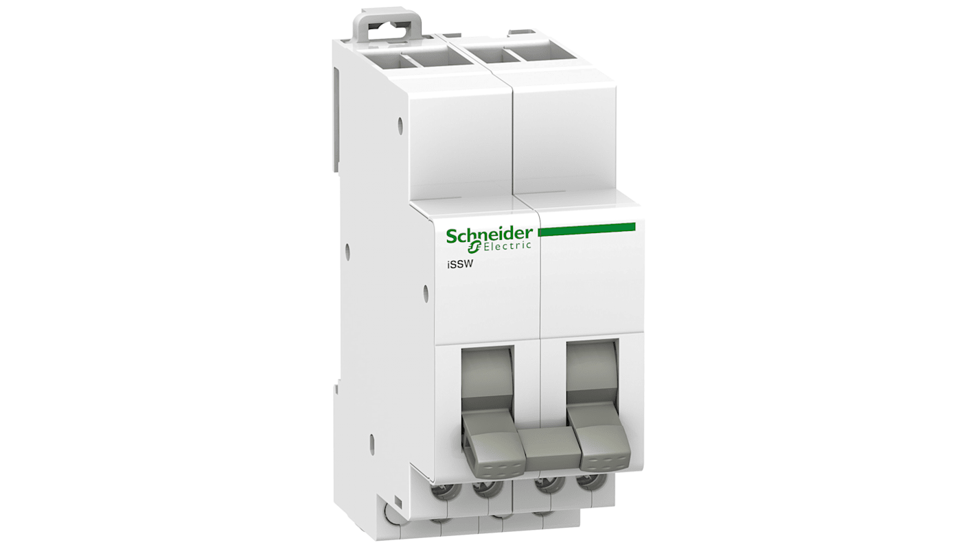 Interruttore lineare Schneider Electric A9E18074, 3 posizioni, 2 C/o, per cavi da 0.5mm² a 2x2.5mm². Conforme IEC, ideale per circuiti elettrici.