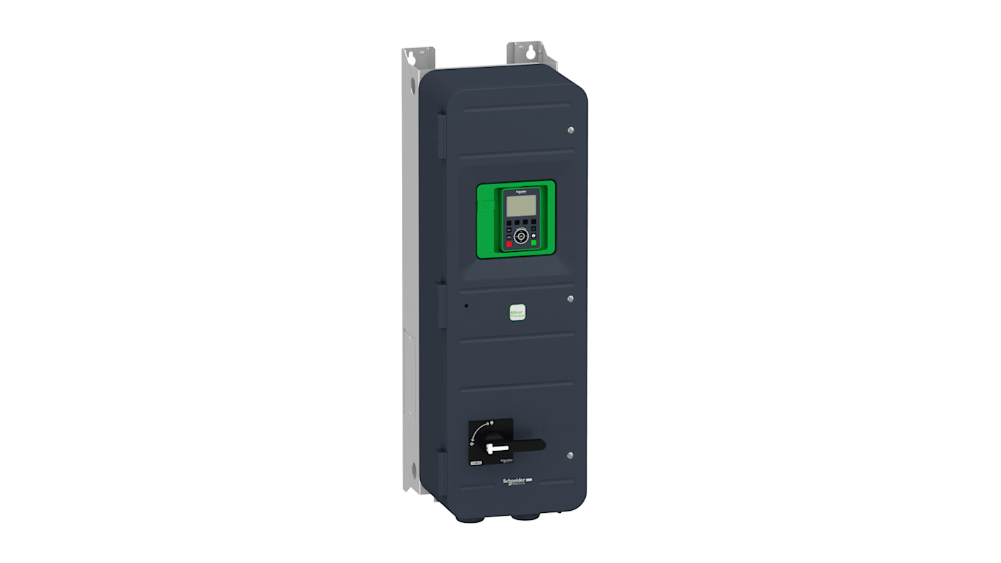 Avviatore a velocità variabile Schneider Electric ATV650D45N4E, potenza 45 kW, tensione 480 V, grado di protezione IP55.