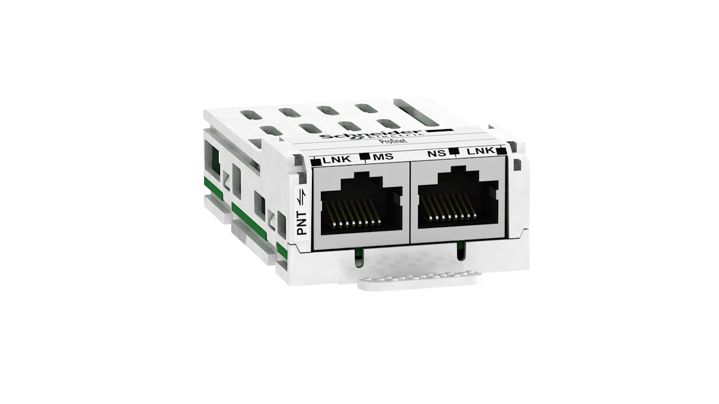 Modulo di comunicazione Schneider Electric VW3A3627 per Altivar Process ATV600 e Altivar Machine ATV340. Design innovativo per automazione e controllo motori.