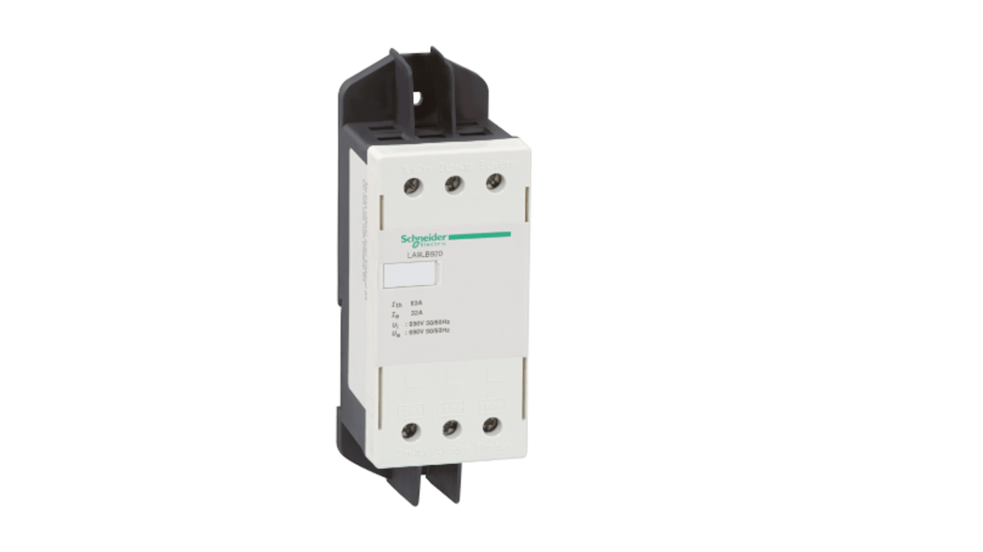Unità base motore Schneider Electric LA9LB920, protezione TeSys, 32 A, 690 V, montaggio su guida DIN 35 mm.