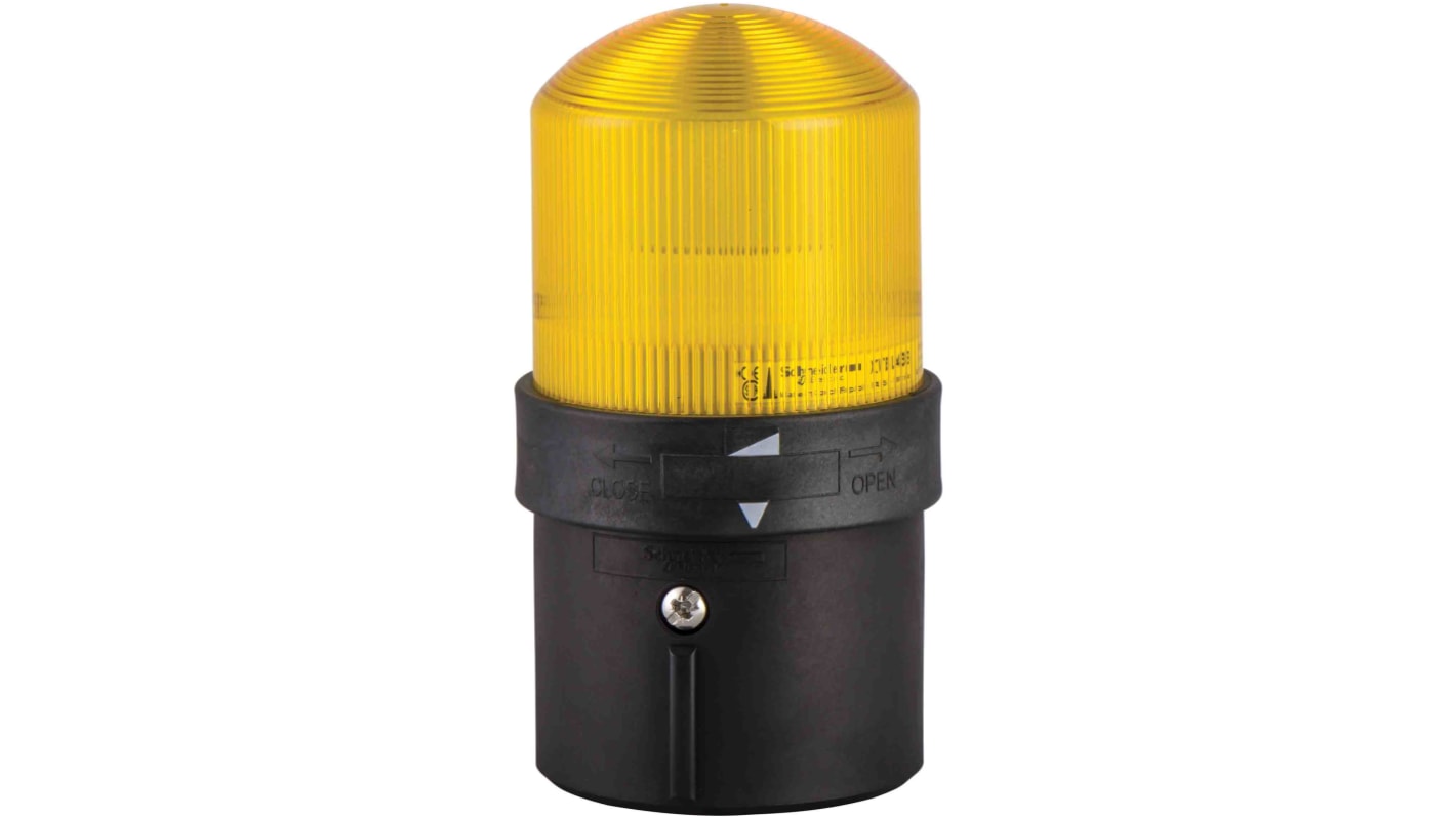 Lampada a torre Schneider Electric XVBL0B8 gialla 24V LED, classe protezione I, ideale per piccole macchine. Green Premium.