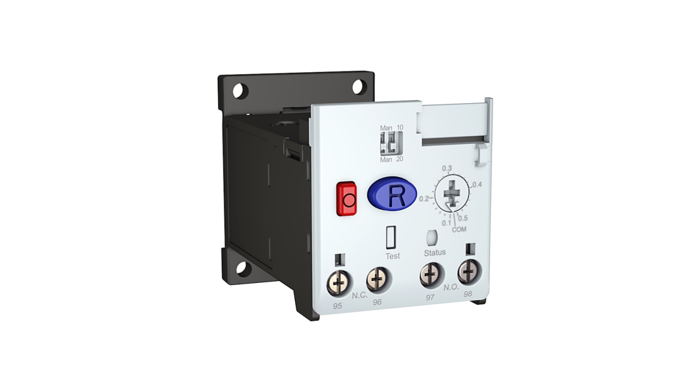 Relè di sovraccarico elettronico Rockwell Automation 193-1EEEP, 1 N/C + 1 N/A, montaggio su guida DIN, gamma corrente 5,4-27 A.