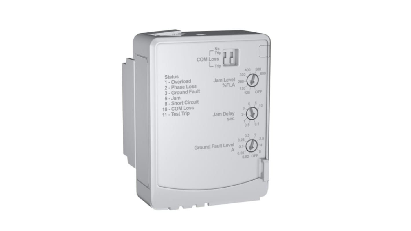 Rockwell Automation 193-1EGJ, modulo di protezione universale 24-240V, con ingresso di reset remoto e protezione guasti.
