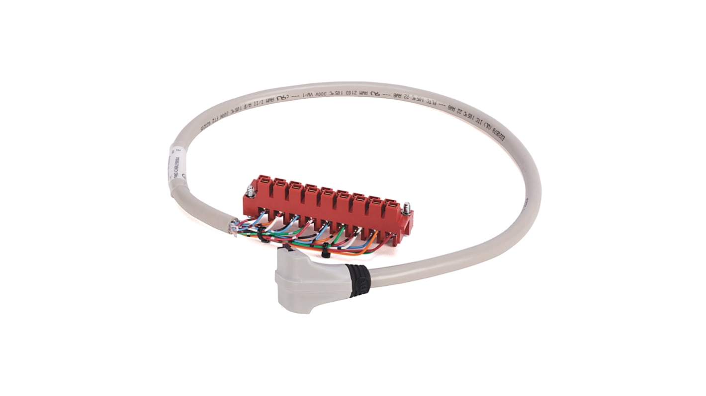 Cavo connettore Rockwell Automation 1492-CABLE010A, lunghezza 1,0 metri, compatibile con SLC 500 e ControlLogix.