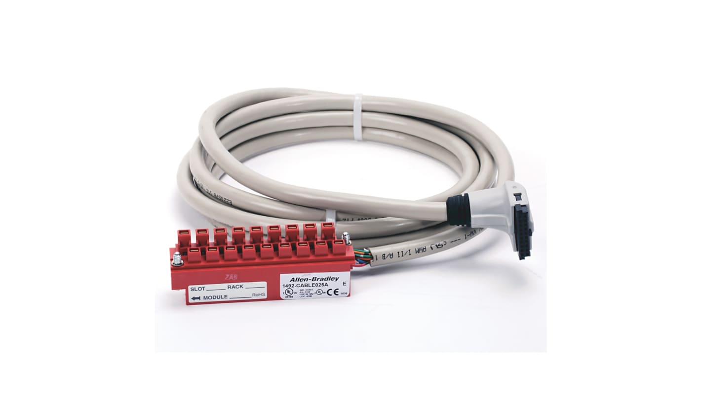 Cavo connettore Rockwell Automation 1492-CABLE020TBNH, lunghezza 2 metri, compatibile con SLC 500 e ControlLogix.
