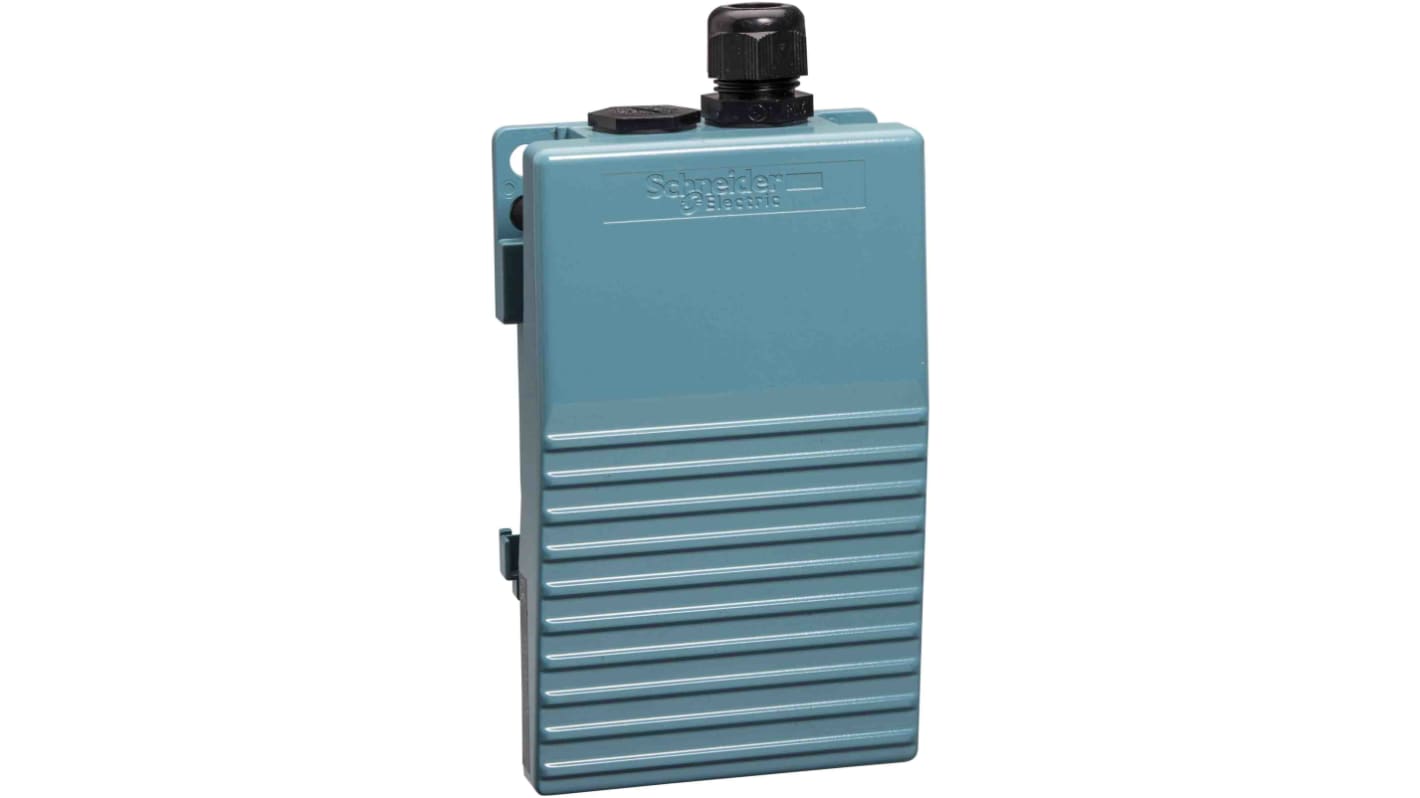 Interruttore a pedale instabile On-Off Schneider Electric XPEM110EX, IP65, 1NC+1NO, metallo, 240V AC, 250V DC, 3 A.