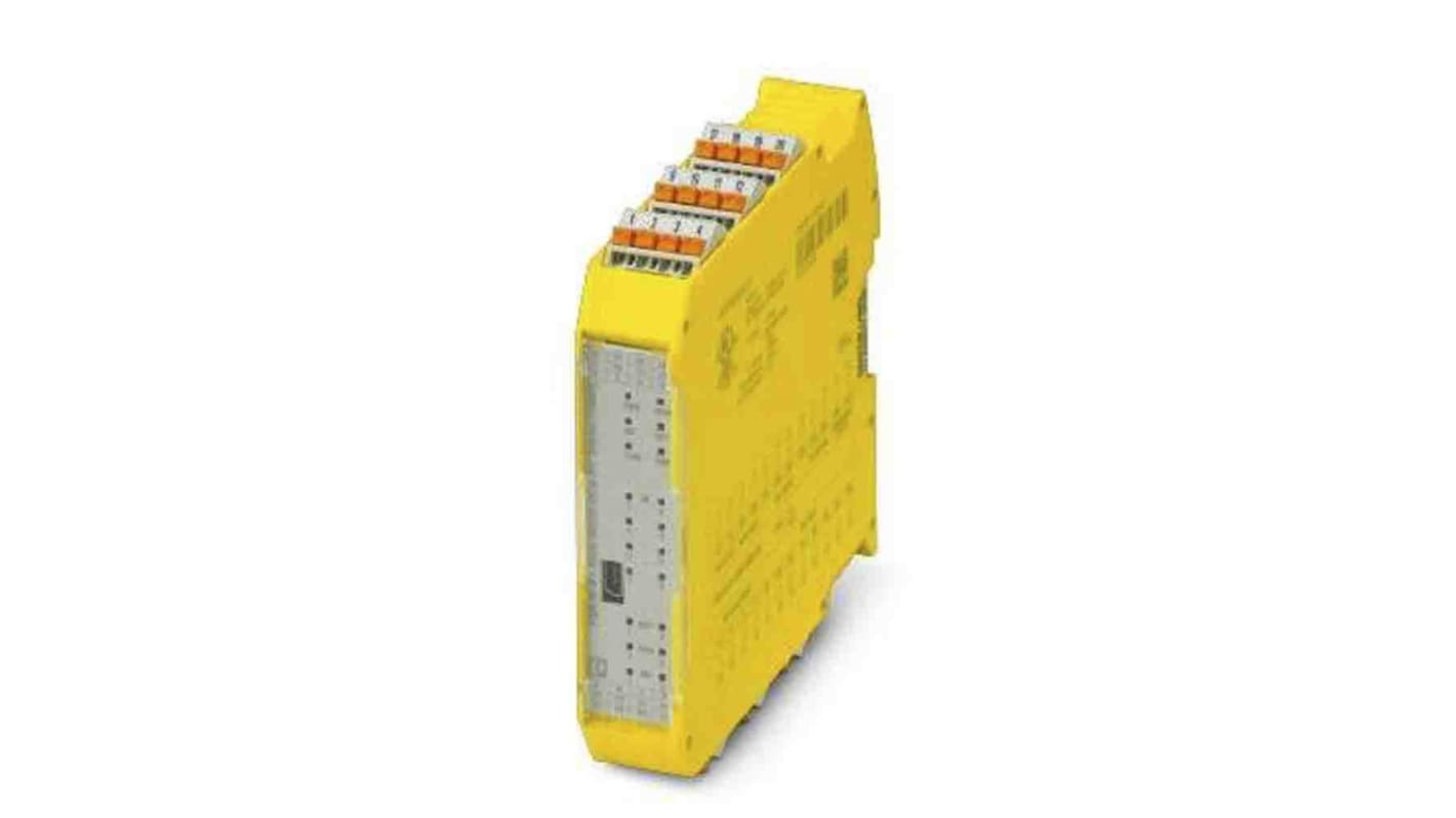 Modulo di sicurezza PSR Phoenix Contact 1104972: Sistema configurabile per monitoraggio macchine e sistemi, supporta fino a 160 ingressi/uscite. Soluzione flessibile per applicazioni di sicurezza fino a PL e SIL 3.