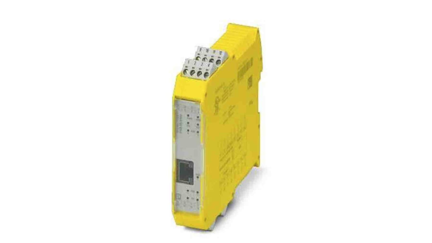 Modulo di espansione PSR 1105011 di Phoenix Contact, 24 V, 2 ingressi, 1 uscita, larghezza 22,6 mm, per applicazioni di automazione sicura.