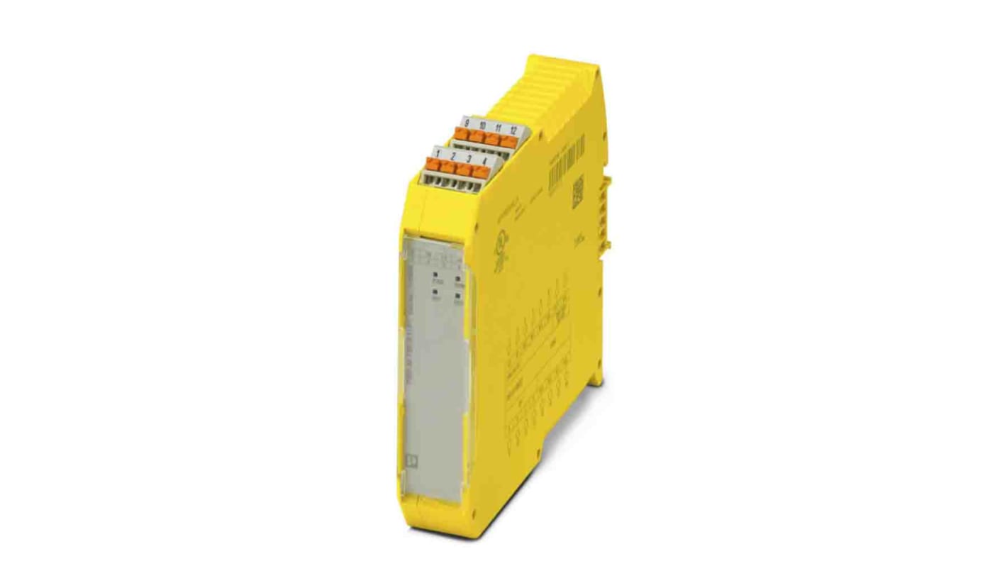 Modulo di espansione sicuro Phoenix Contact PSR 24V 1 ind. - Adattabile per macchine e processi. Ideale per applicazioni fino a PL e SIL 3.