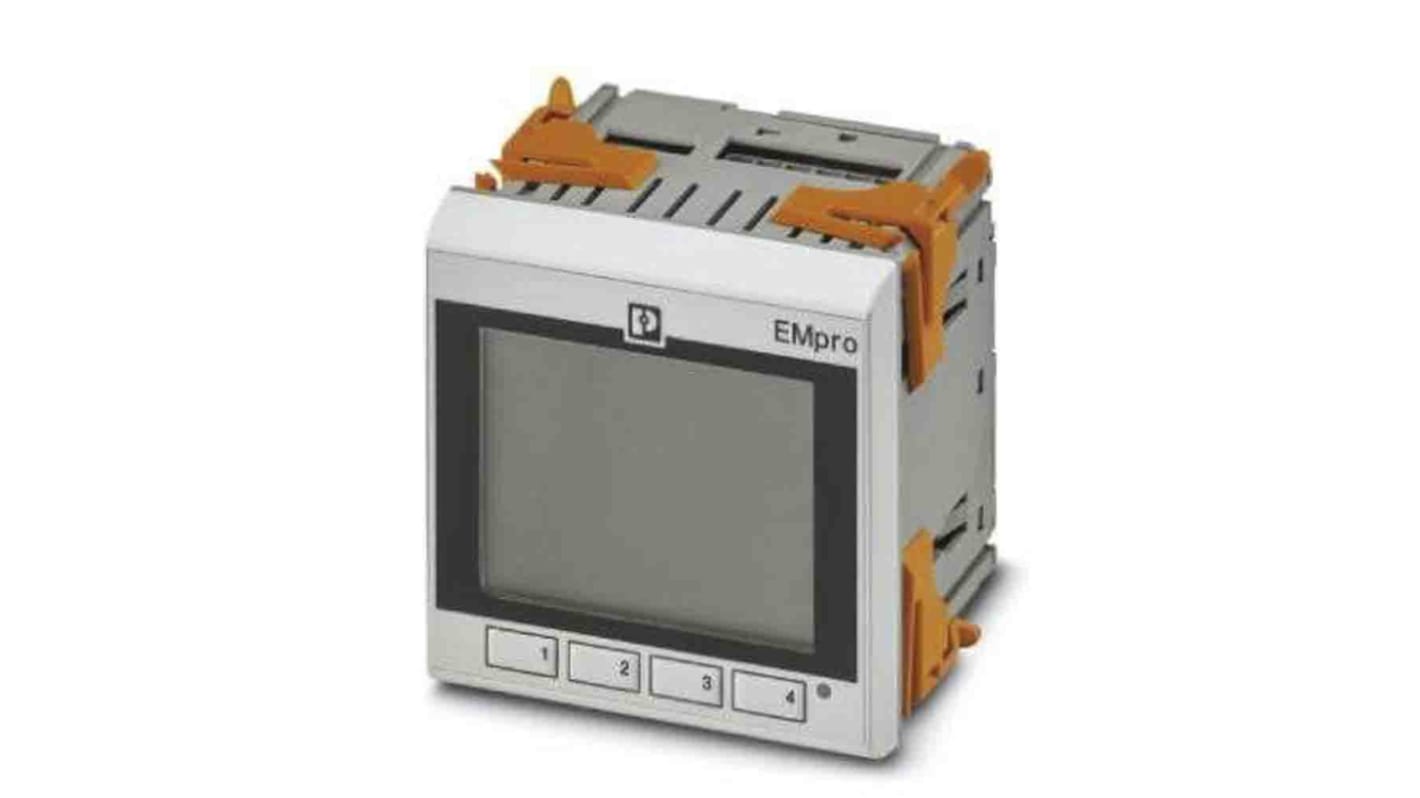 Phoenix Contact 1127052, contatore di energia EEM 3 fasi con display digitale, installazione semplice e interfaccia REST integrata.