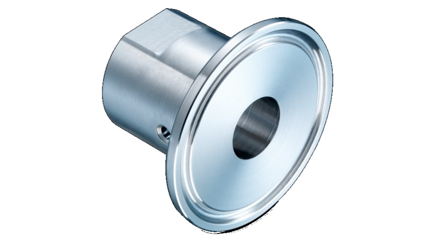 Sensore di livello Baumer ZPH3-3213, adattatore triclamp 1 1/2 pollice in acciaio INOX, montaggio semplice per applicazioni industriali.