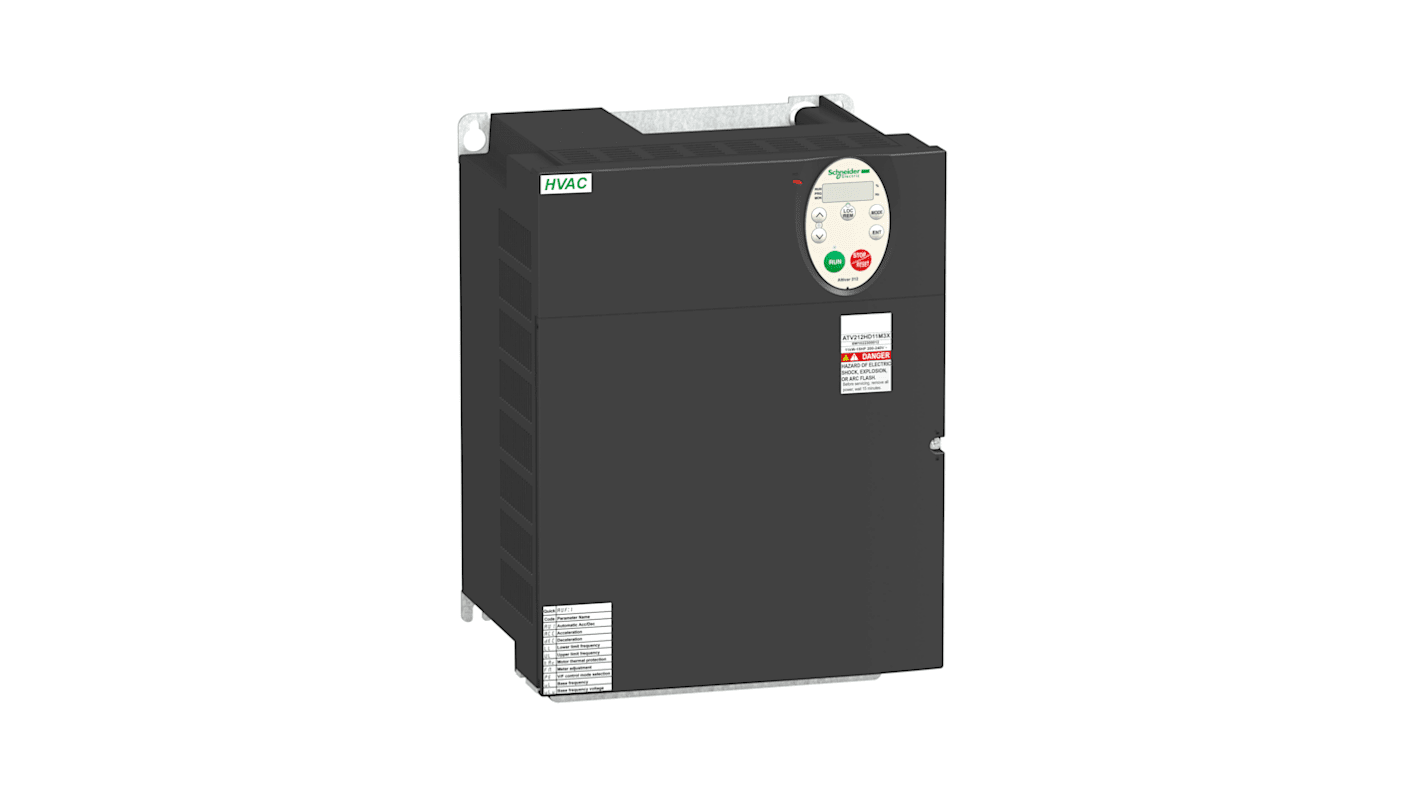 Avviatore a velocità variabile Schneider Electric ATV212HD11M3X, potenza 11 kW, 240 V, 3 fasi, comunicazione Modbus.