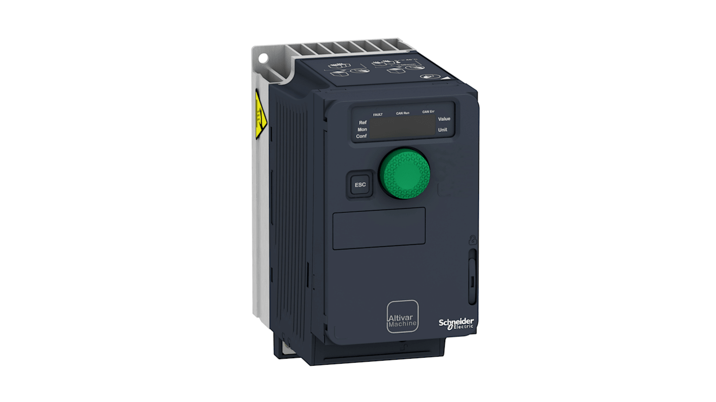 Avviatore a velocità variabile Schneider Electric ATV320U07M3C, potenza 0,75 kW, 3 fasi, grado di protezione IP20.
