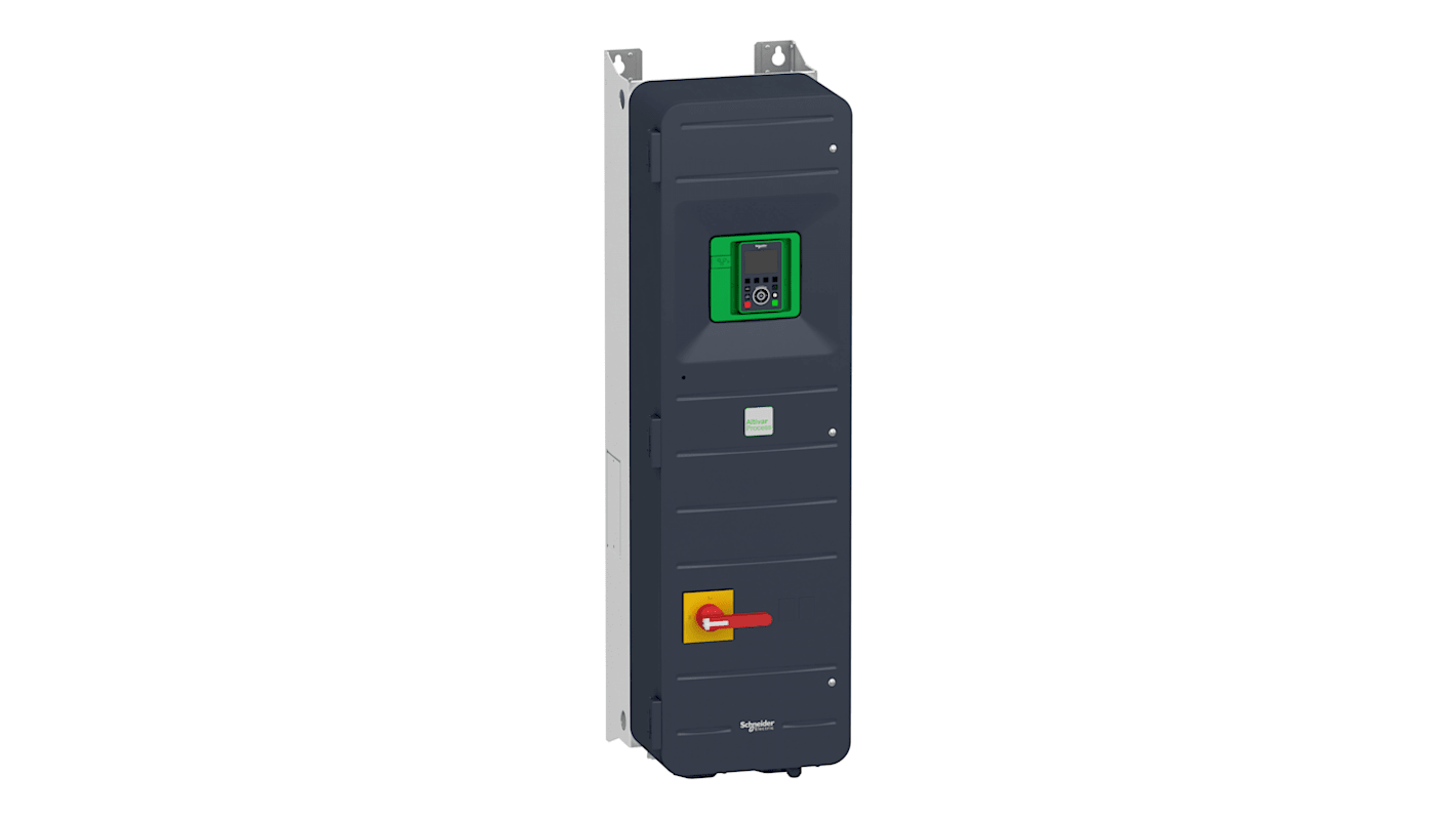 Avviatore a velocità variabile Schneider Electric ATV950D90N4E, potenza 90 kW, tensione 480 V, IP55, comunicazione Ethernet/IP.