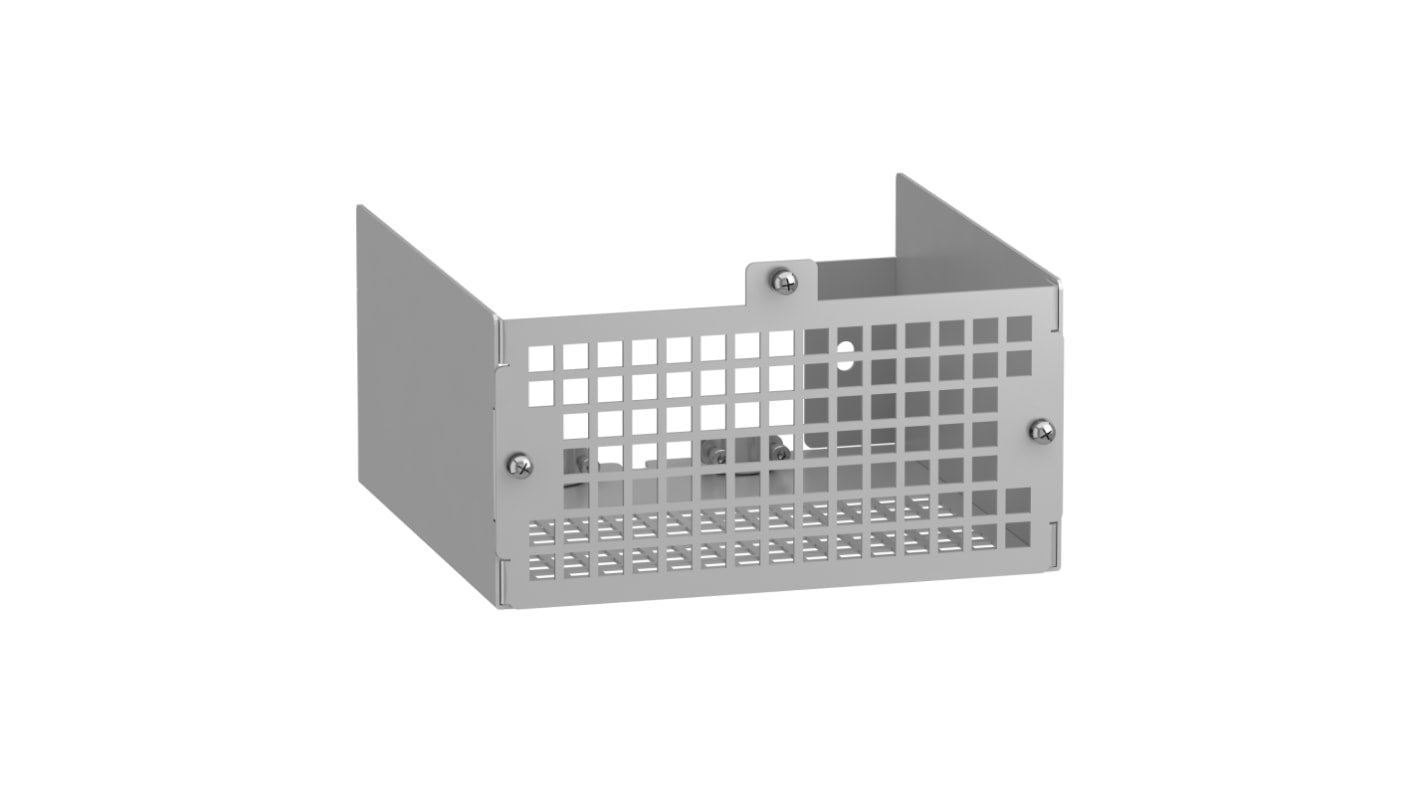 Kit di protezione in metallo IP21 Schneider Electric VW3A53901, per filtro di uscita, include coperchio e serracavi.
