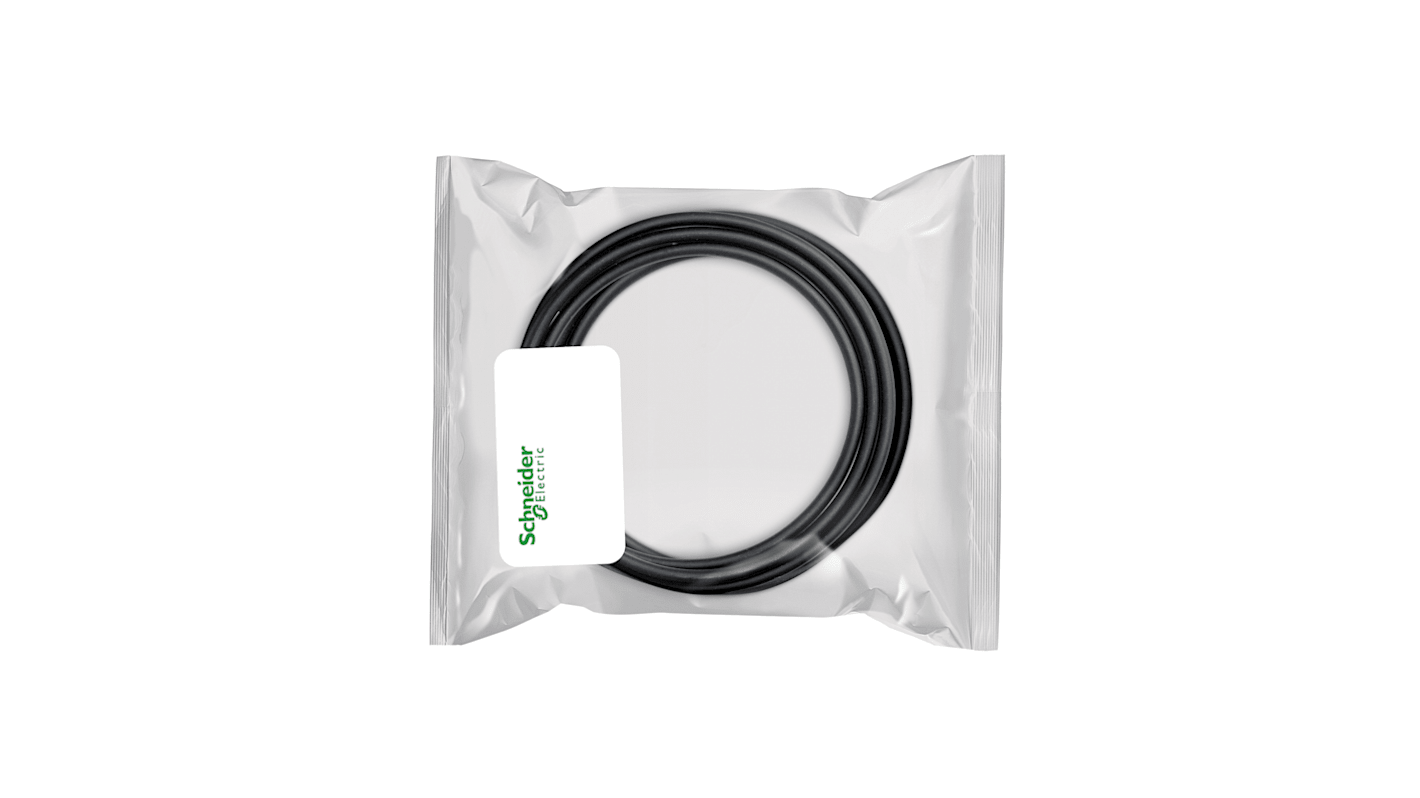 Cavo encoder SinCos Hyperfine 3m Schneider Electric VW3M8102R30 con connettori M23 e RJ45, privo di mercurio e metalli pesanti. Per Lexium 32.