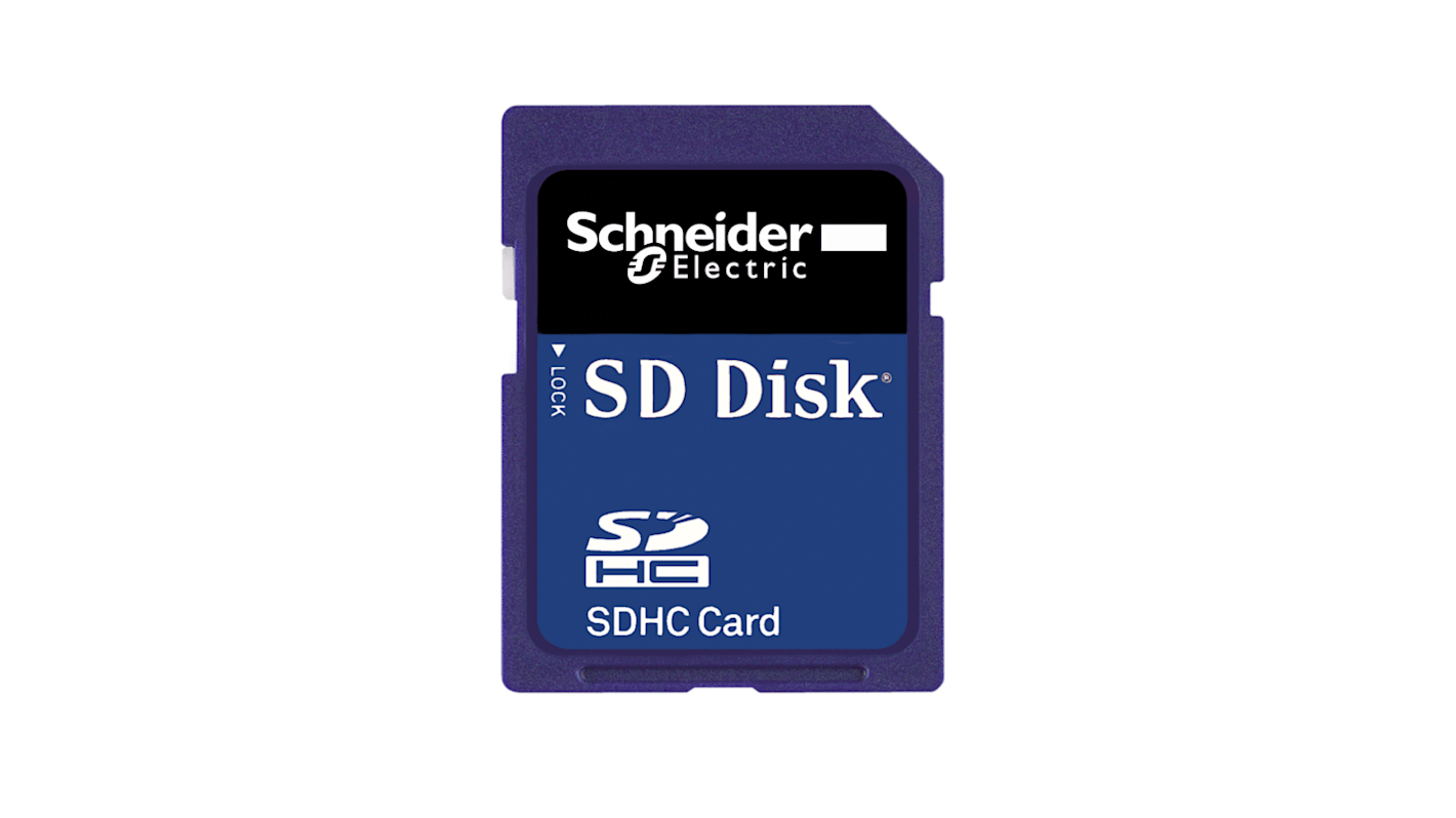 Scheda di memoria Schneider Electric HMIZSD1GS per HMI Harmony GTU, utilizza memoria flash per dati e programmi utente.