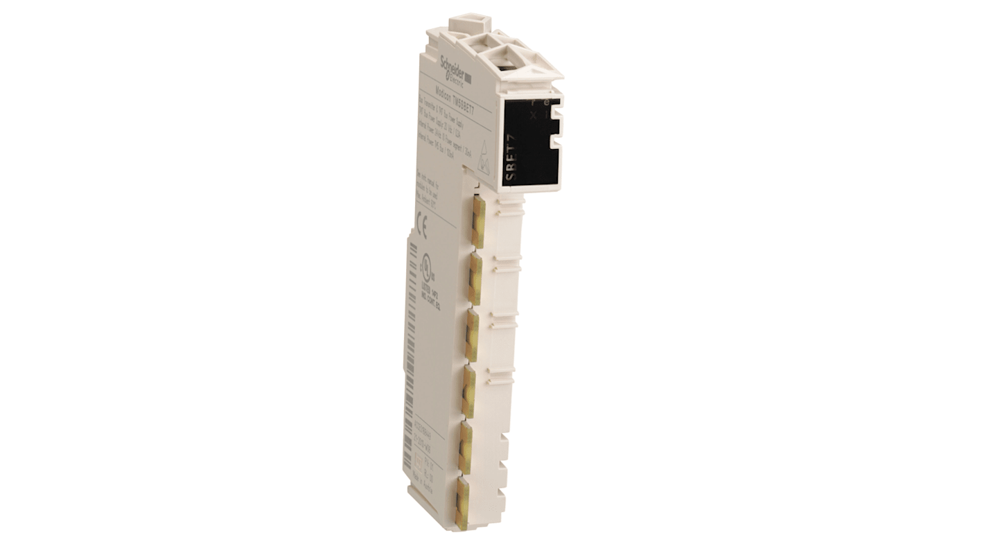 Modulo di comunicazione Schneider Electric TM5SBET7 per Modicon M258, con cablaggio semplificato e programmabile via SoMachine.