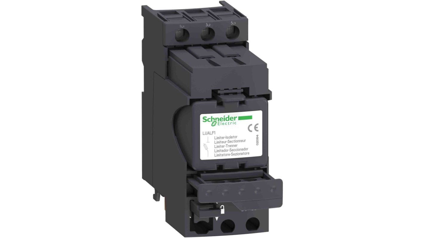 Contattore TeSys LUALB1 di Schneider Electric, blocco limitatore di corrente cortocircuito, montaggio diretto su base TeSys U.