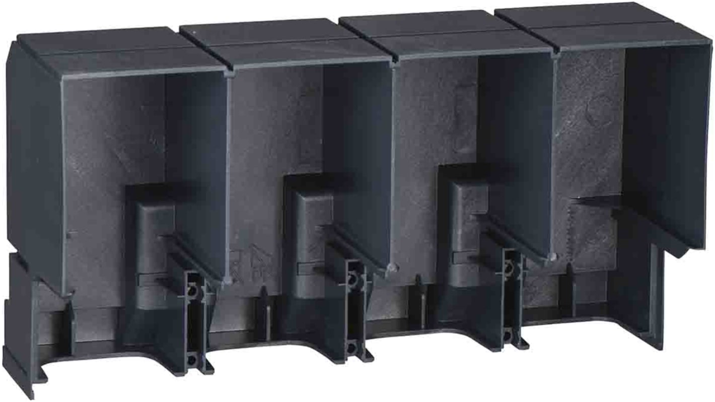 Schneider Electric, schermo terminale lungo LV433639 per Compact Inv/Ins, grado di protezione IP40, compatibile con unità a 4 poli.