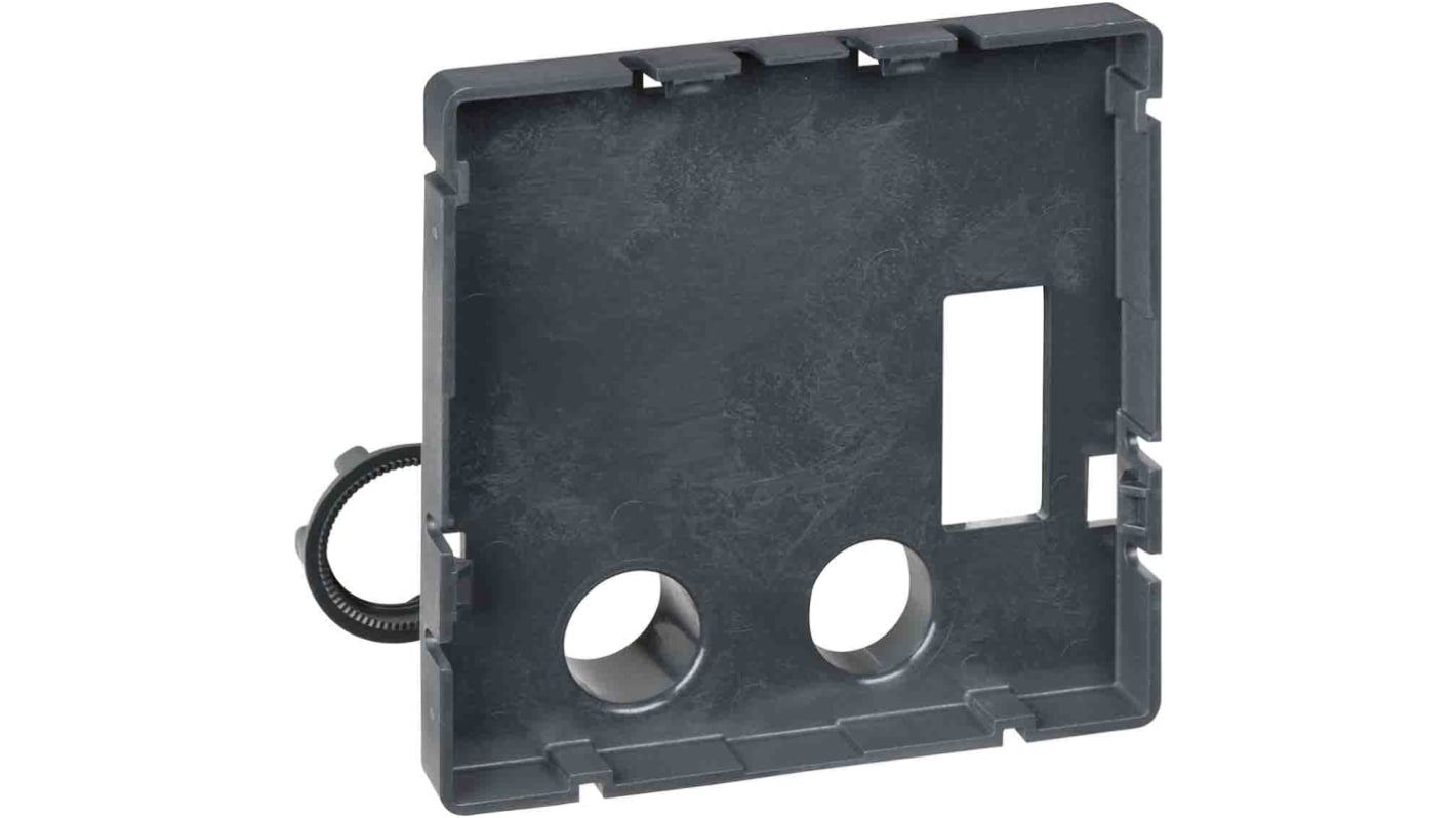 Piastra di montaggio Schneider Electric TRV00128 per FDM, dimensioni 64 x 64 mm, compatibile con Masterpact e Powerpact.