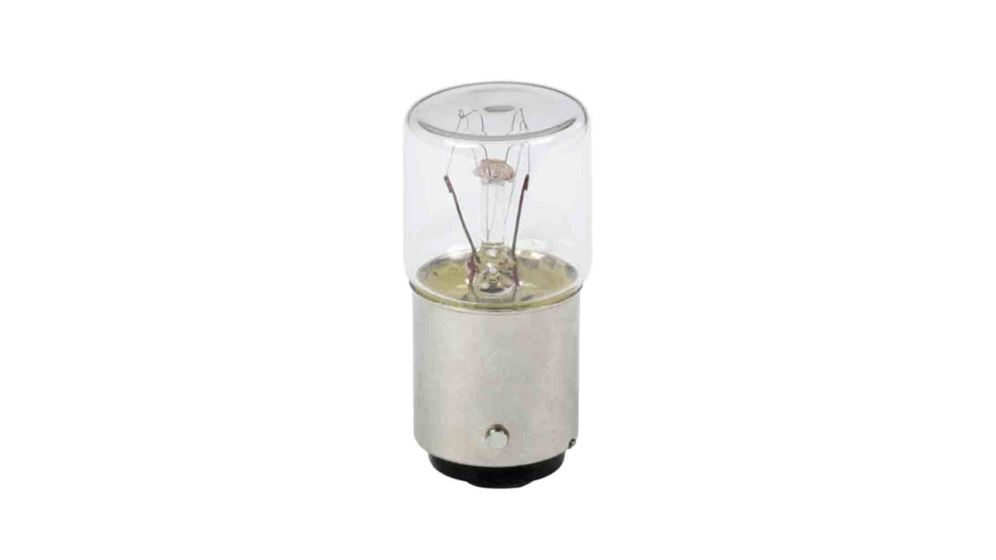 Lampadina a incandescenza Schneider Electric DL1BA030, 24 V, base BA 15d, dimensioni 18 x 35 mm, trasparente, senza mercurio.