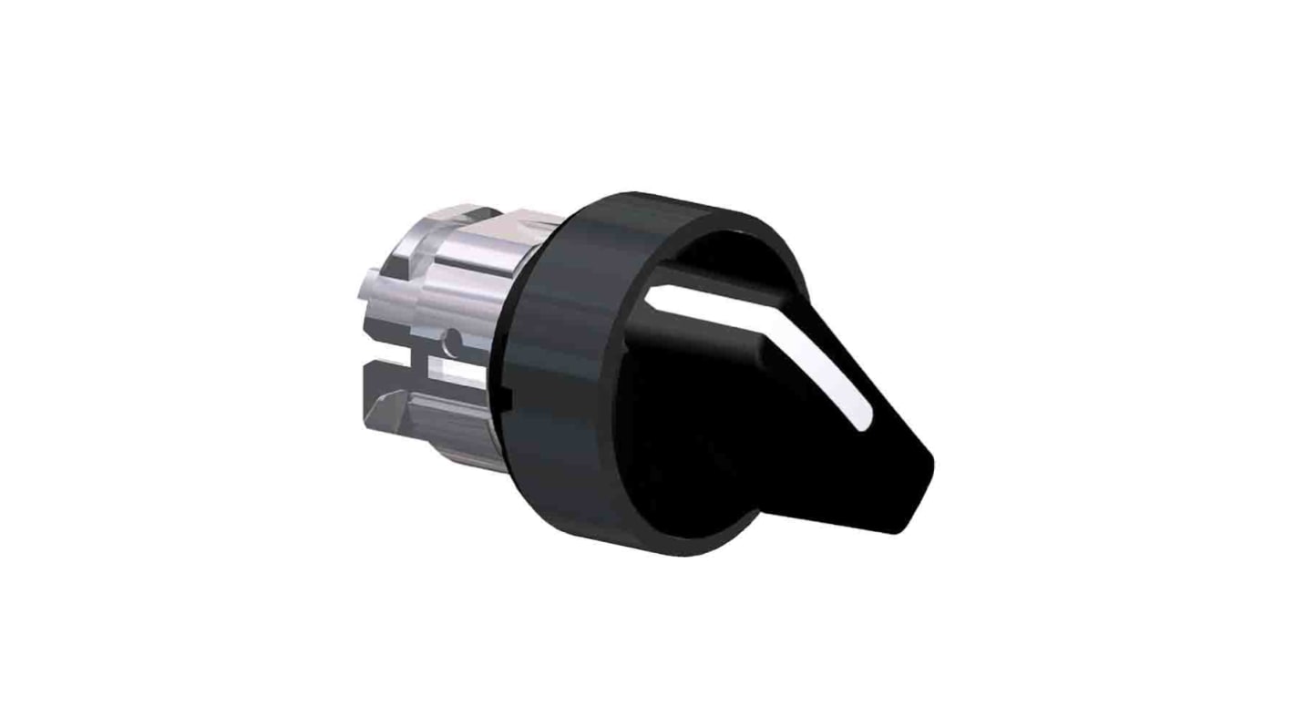 Selettore Harmony XB4 di Schneider Electric, testa nera a 2 posizioni, diametro foro 22mm, protezione IP66/IP67/IP69.