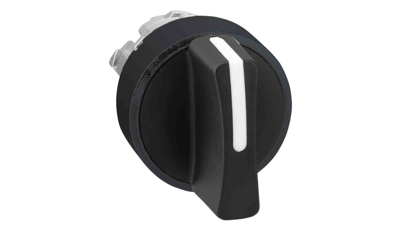 Testa selettore Schneider Electric Harmony XB4, 3 posizioni, diametro foro 22 mm, protezione IP66/IP67/IP69, colore nero.