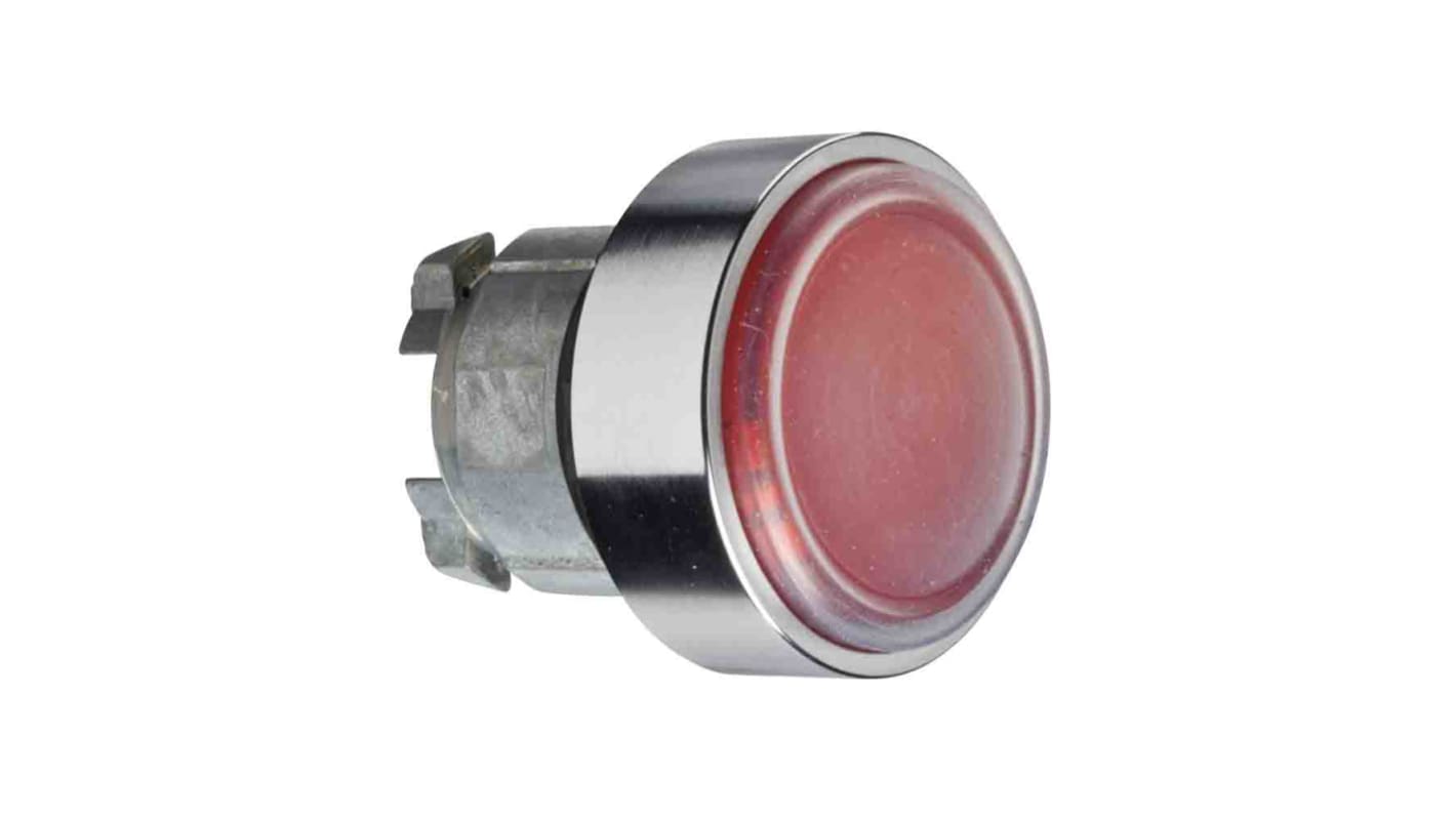 Attuatore pulsante instabile Schneider Electric Harmony XB4, testa rossa con guaina in silicone, diametro foro 22mm.