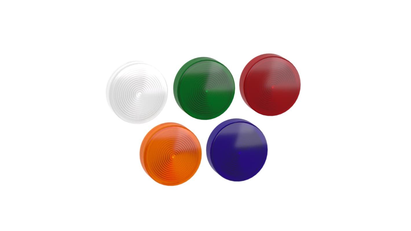 Spia luminosa LED Schneider Electric Harmony XB4, codice ZB4BV003, rotonda, diametro 22 mm, disponibile in 5 colori.