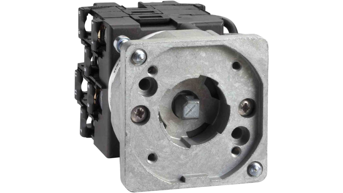 Interruttore a camma Schneider Electric Harmony K, 1P, 4 posizioni, corrente 12A, conforme EN 60947-3, privo di metalli tossici.