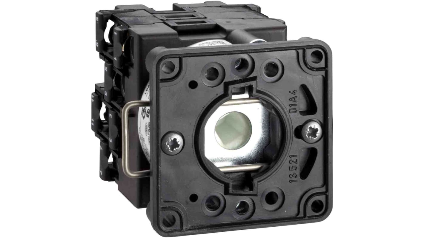 Interruttore a camma Schneider Electric K1E005N 1P, 5 posizioni, 12A per pannelli di controllo. Certificato UL/CSA, senza metalli pesanti.