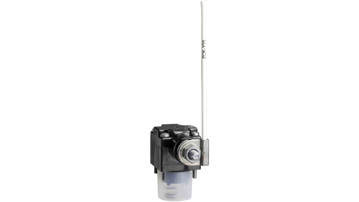 Interruttore di fine corsa Telemecanique Sensors ZCKD55, testa rotativa in plastica, per applicazioni automatizzate.