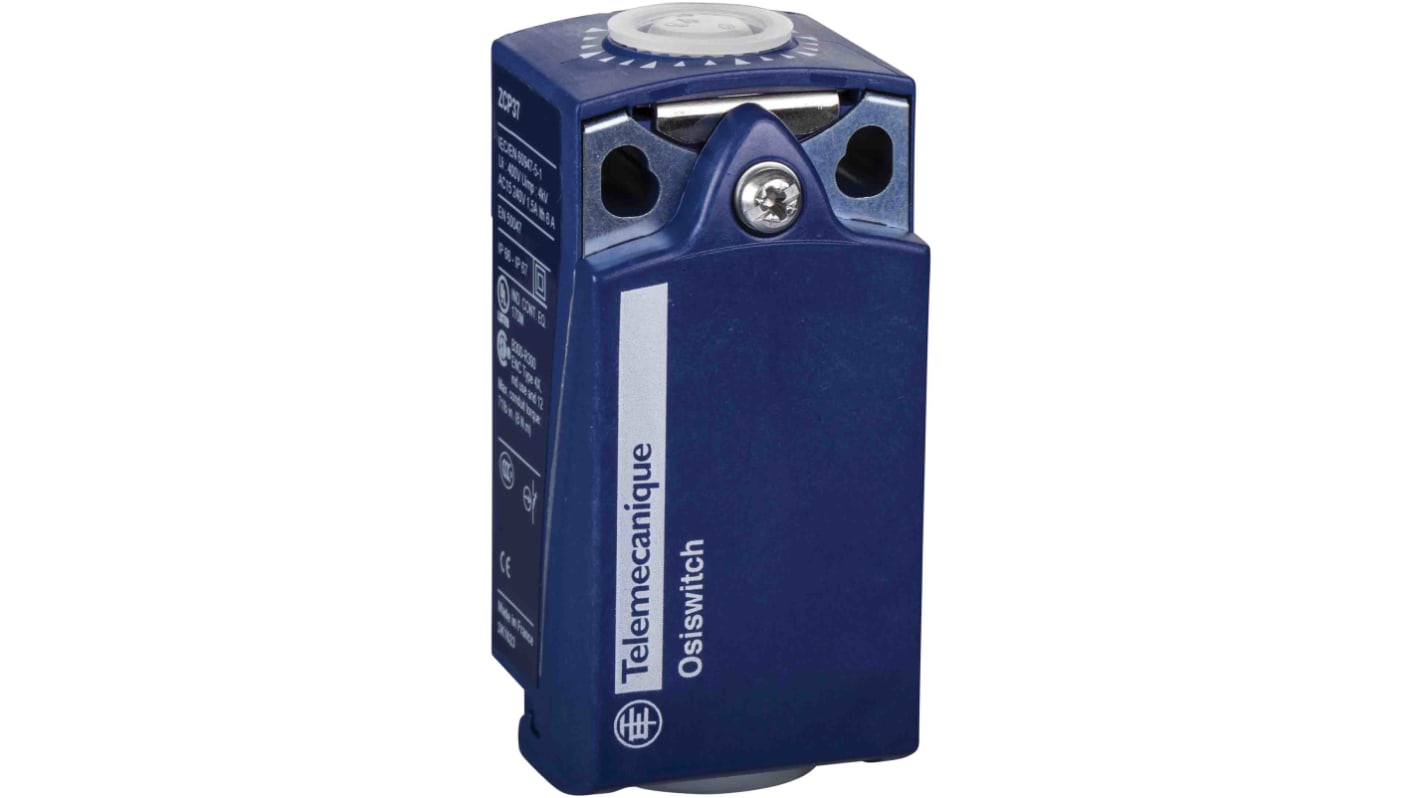 Interruttore di fine corsa Telemecanique Sensors ZCP37, 2NC/1NA, IP66/IP67, custodia plastica, azione rapida, 6A.