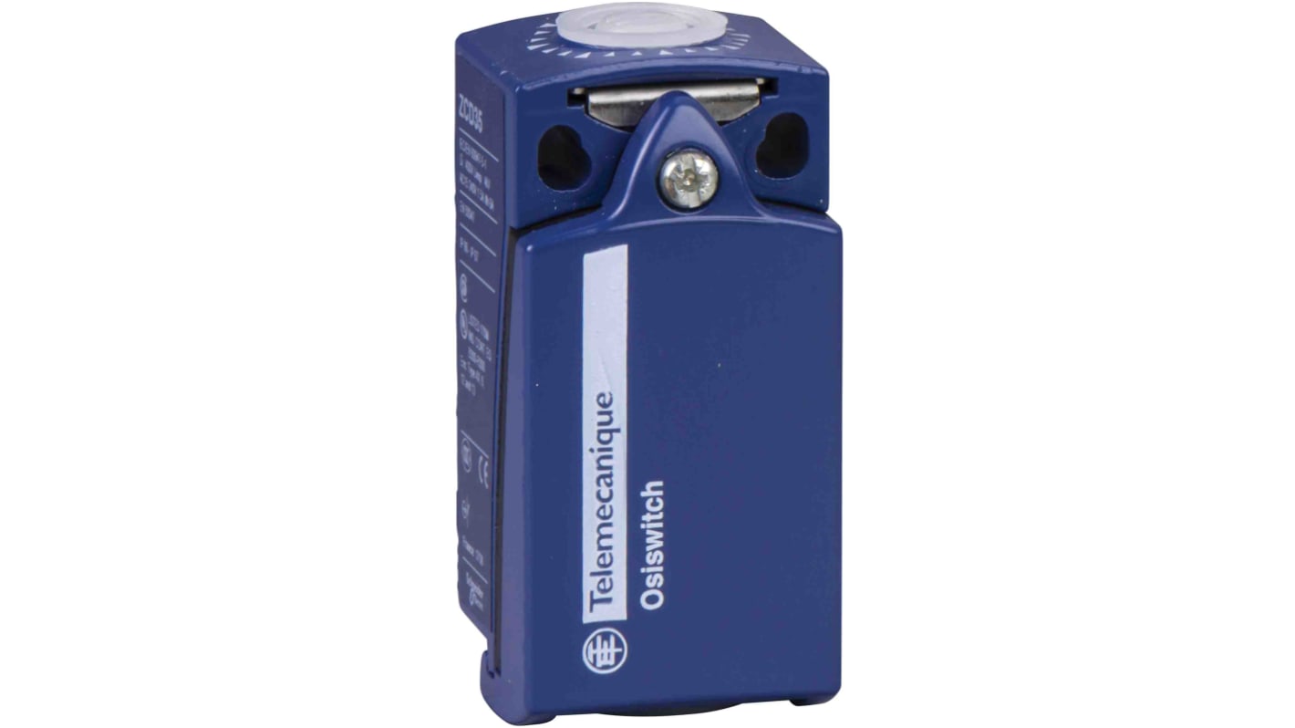 Interruttore di fine corsa Telemecanique Sensors ZCP61, 1NC/1NA, IP66/IP67, corpo in lega di zinco, corrente massima 10A.