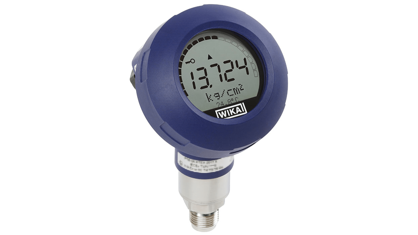 Sensore di pressione relativa WIKA 73223478, modello UPT-21, intervallo 0-6 bar, uscita 4-20 mA, grado di protezione IP65.