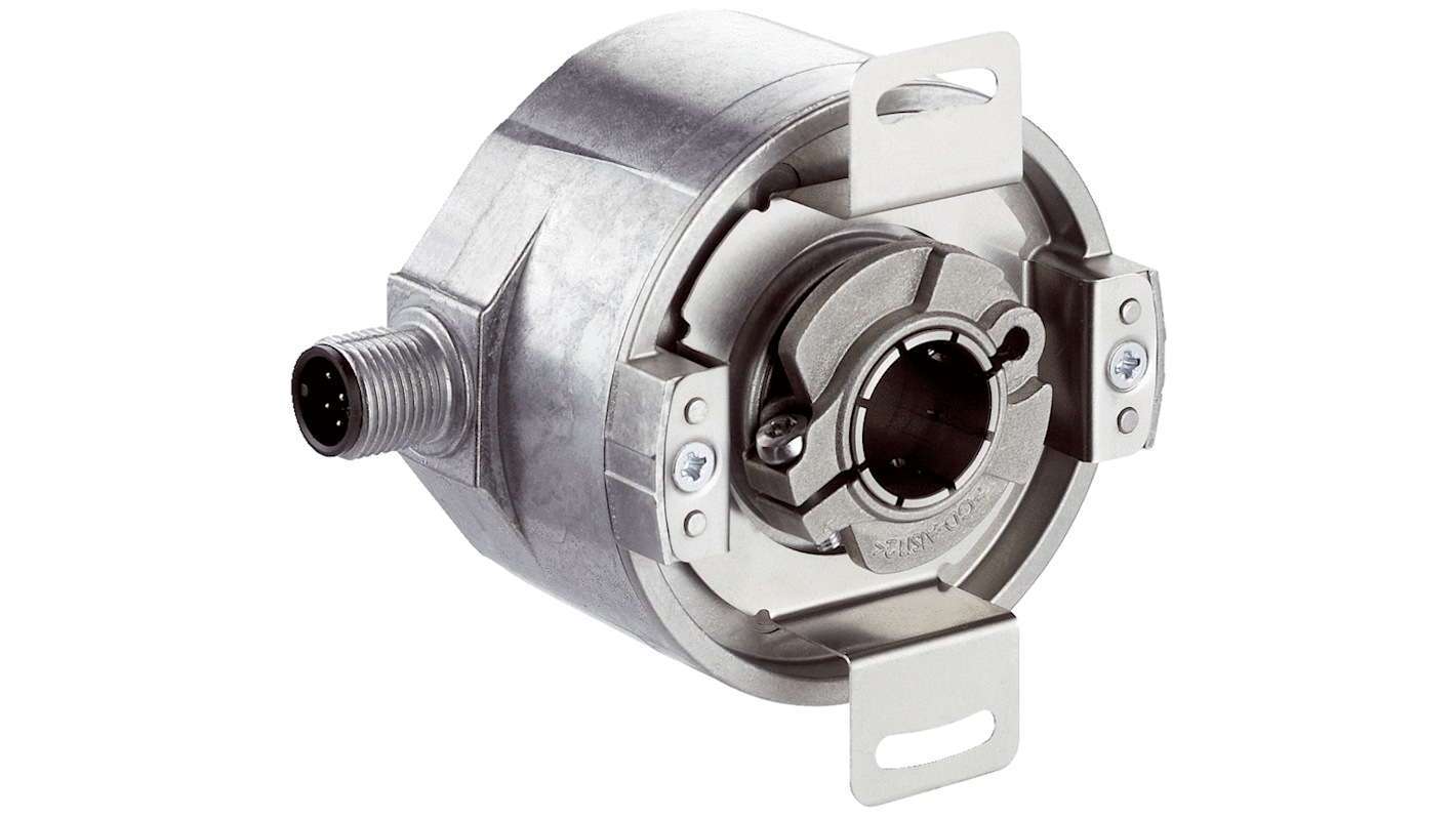 Encoder incrementale Sick DFS60B-BEEC00030, 30 impulsi/giro, uscita HTL Push-Pull, diametro 60 mm, montaggio frontale, max 6000 giri/min.