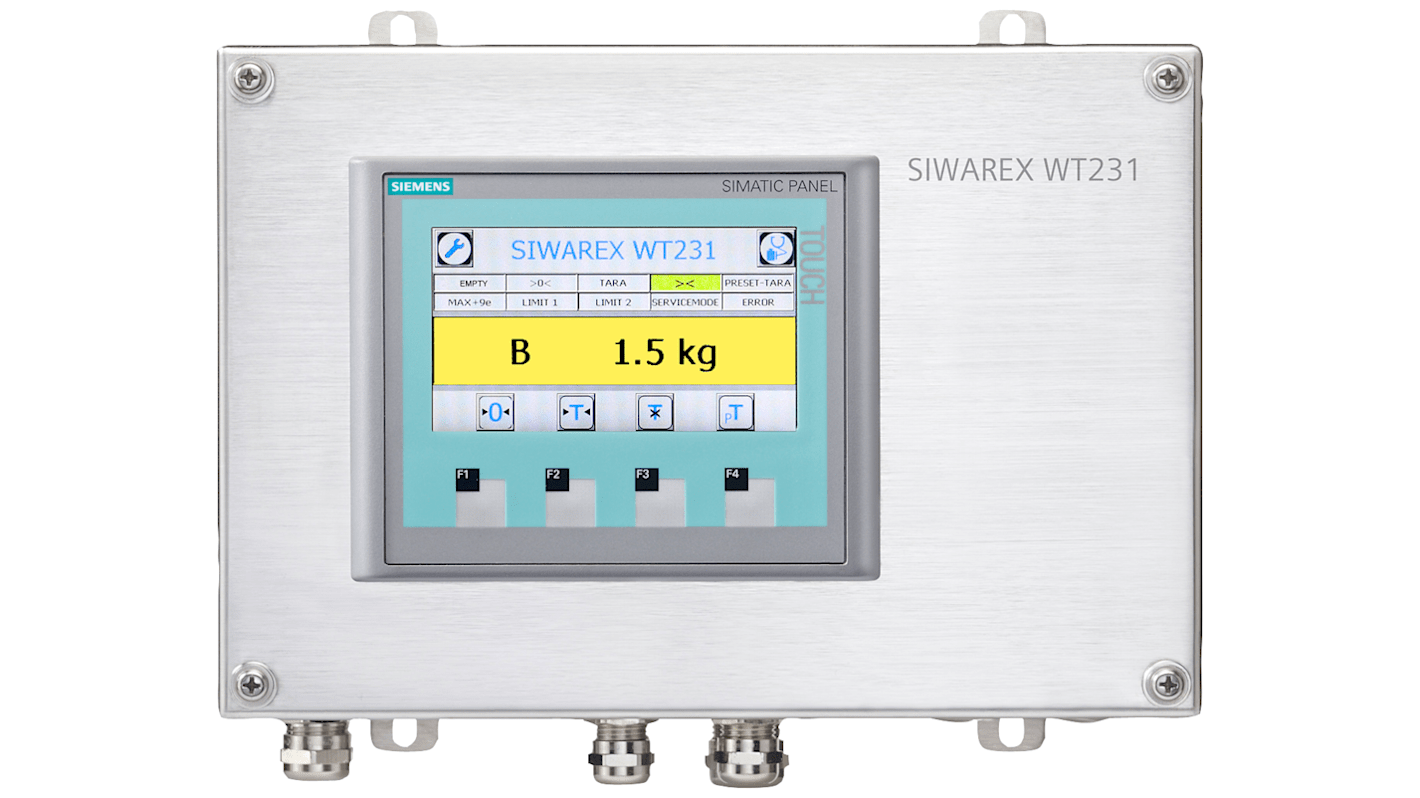 Modulo di pesatura Siemens 7MH4965-2AA01, SIWAREX WT231 in acciaio inox, installazione standard, facile messa in servizio.