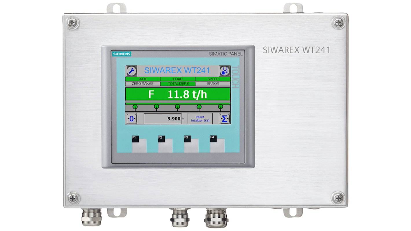 Modulo di pesatura Siemens 7MH4965-4AA01, SIWAREX WT241, in acciaio inox, per installazione con Serie SIMATIC.