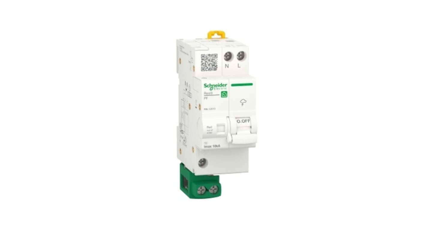 Interruttore magnetotermico 1P Schneider Electric R9L12610, 10 A, montaggio su guida DIN, grado di protezione IP20.