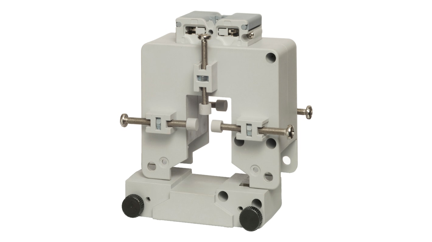Trasformatore di corrente Carlo Gavazzi CTD5S2005AXXX, rapporto 200:5, montaggio su guida DIN, dimensioni 112x83mm.