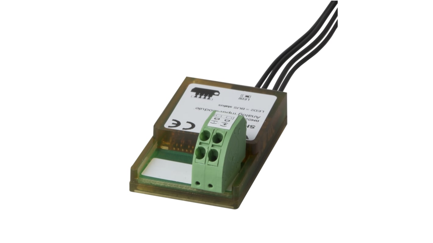 Modulo di ingresso analogico Carlo Gavazzi SHPINNI2, 2 ingressi Ni1000/Pt1000, alimentazione bus, installazione compatta.