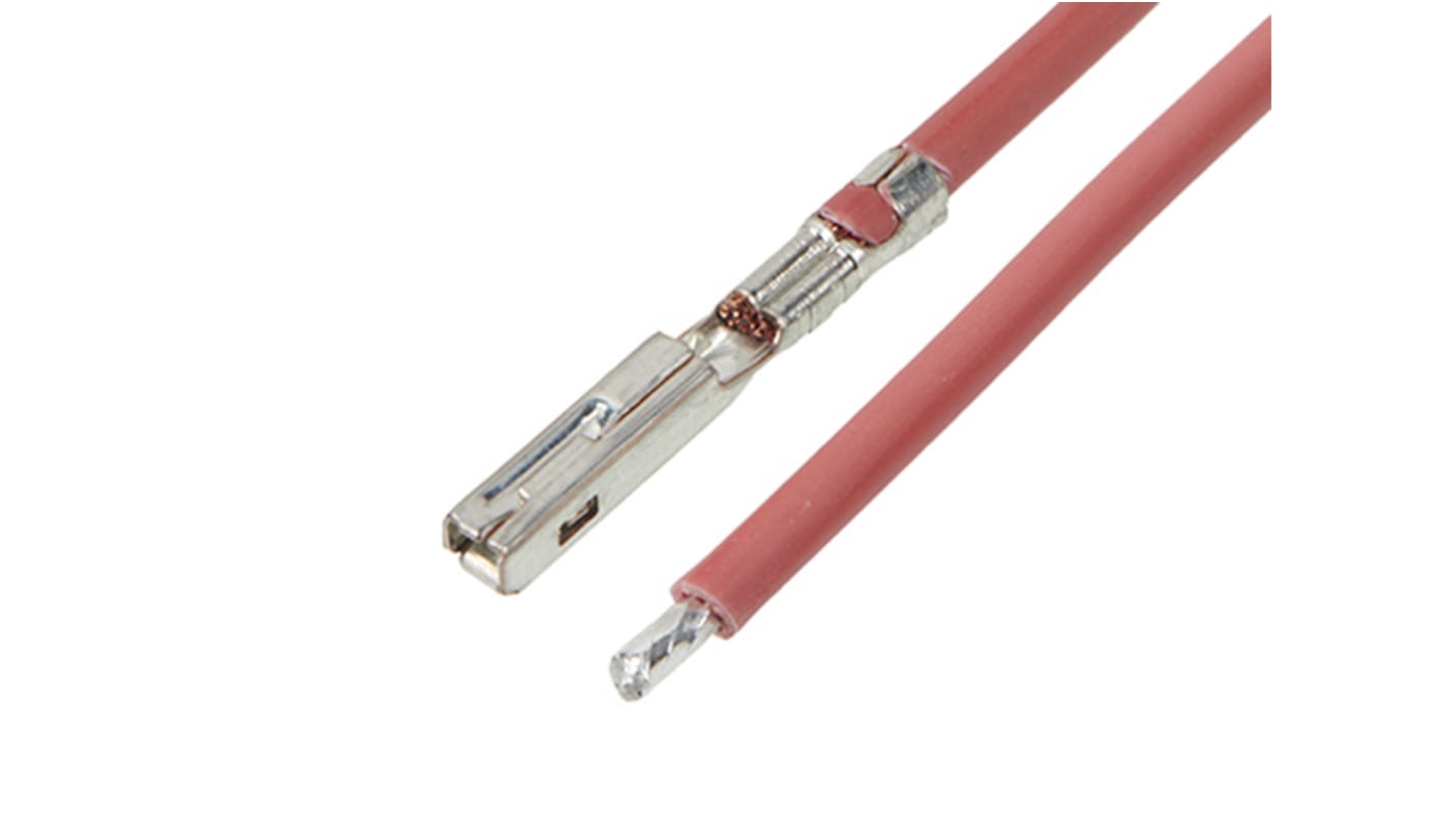 Conduttori pre-crimpati Molex MX150, lunghezza 450 mm, configurazione femmina-a-pigtail, testati e registrati UL.