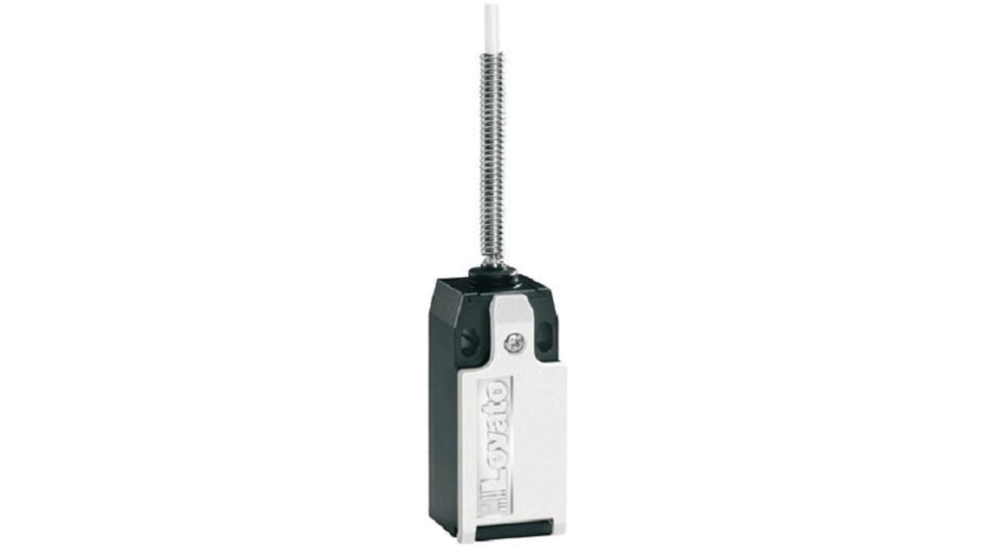 Interruttore di fine corsa Lovato KBM1S11, 1NC/1NA, 600V, 10A, corpo in plastica, grado di protezione IP20.