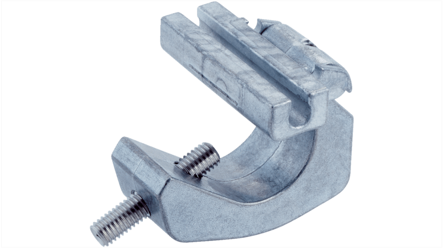 Staffa di montaggio Sick BEF-KHZ-PC1 in pressofuso di zinco per sensori cilindro, compatibile con cilindri profilati.