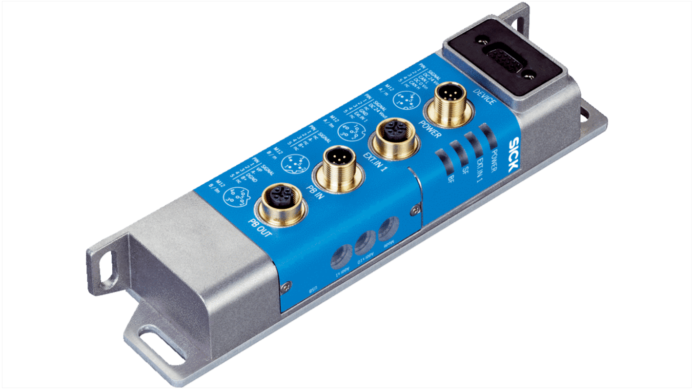 Proxy/GateWay Sick CDF600-2100 per ICR620, connessione M12, alluminio, compatibile con reti PROFIBUS-DP.