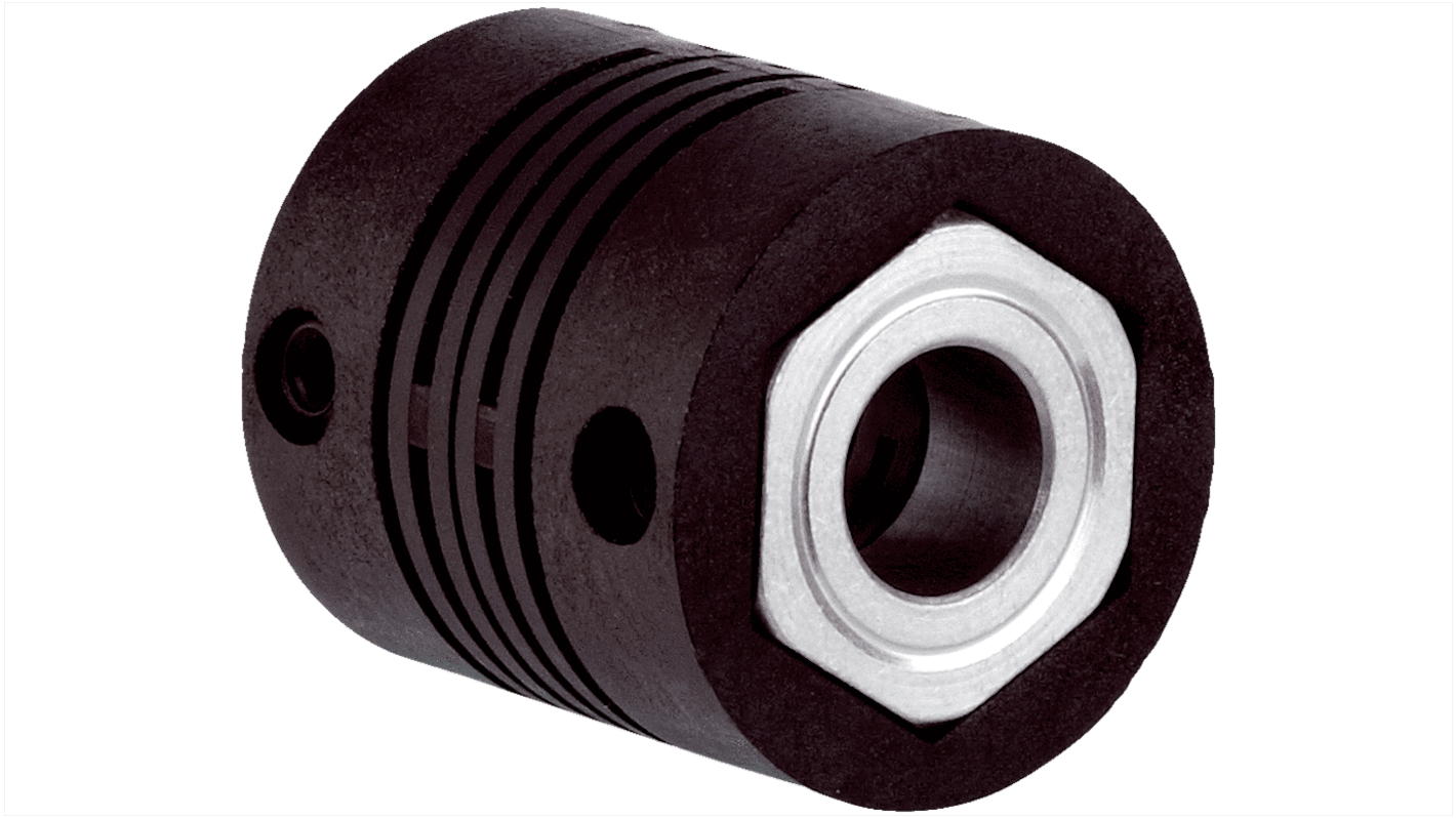 Giunto a barra Sick KUP-0810-S per adattamento albero, diametro 8/10 mm, disassamento radiale 0,3 mm, coppia massima 80 Ncm.