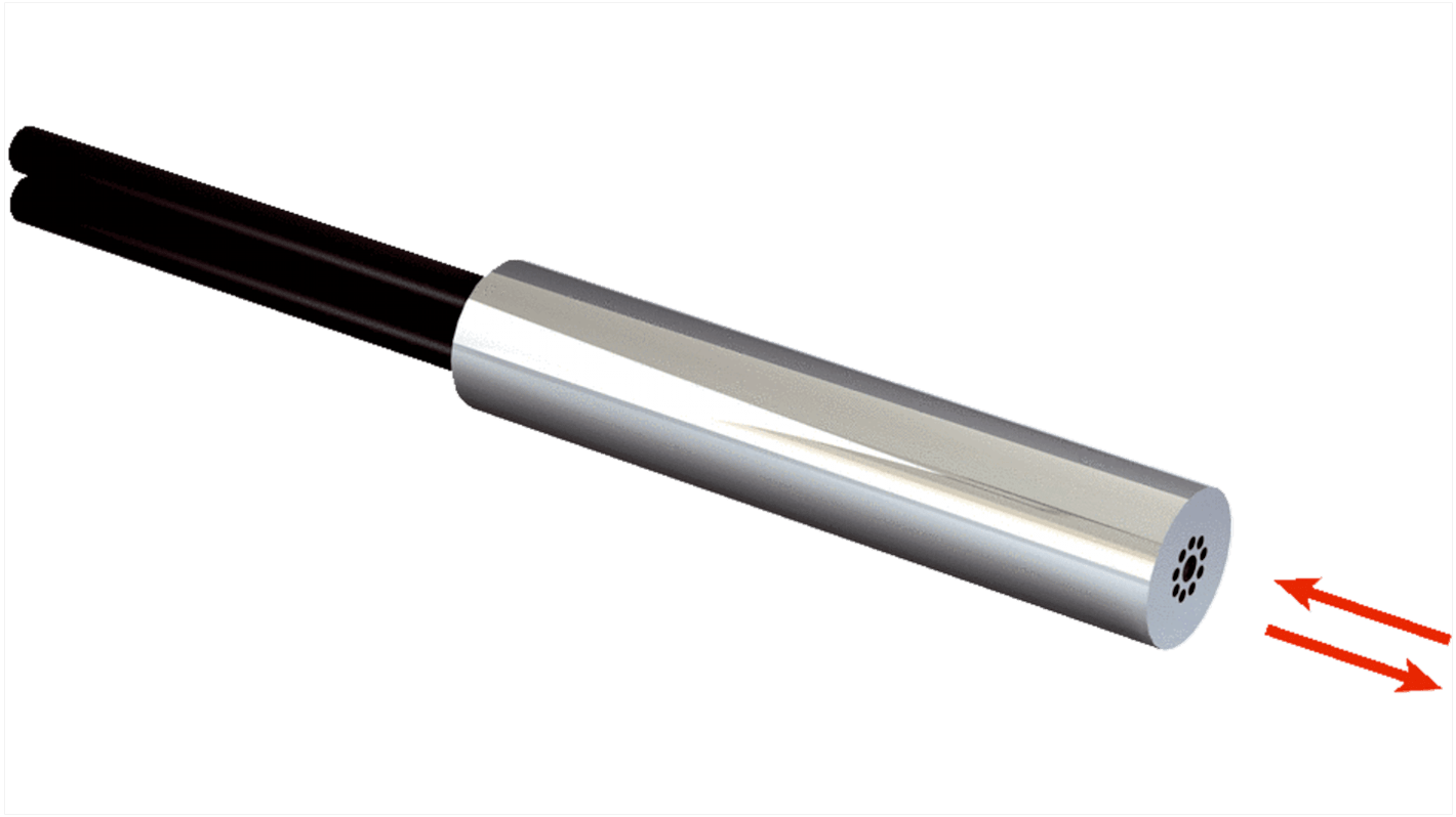 Fibra per sensore Sick LL3-DR11, lunghezza 2m, in plastica e acciaio INOX, resistente a sostanze chimiche e alte temperature, per amplificatori GLL170(T) e WLL180T.