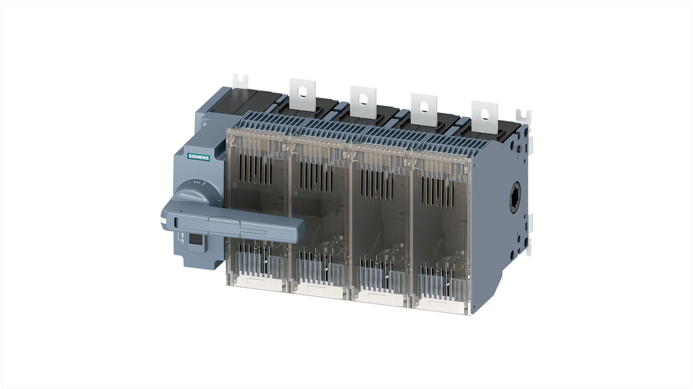 Sezionatore portafusibili Siemens 3KF4440-2LF11, 4 poli, corrente nominale 400 A, per applicazioni con fusibili HRC LV.